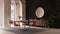 Modrest Gilroy - Modern Walnut & Stainless Steel Dining Table