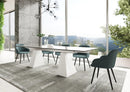 Modrest Latrobe - Modern Extendable Quartz Stone & Glass Dining Table