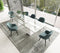 Modrest Latrobe - Modern Extendable Quartz Stone & Glass Dining Table