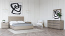 Modrest Samson - Contemporary Grey and Silver Bed