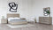Modrest Samson - Contemporary Grey and Silver Bed
