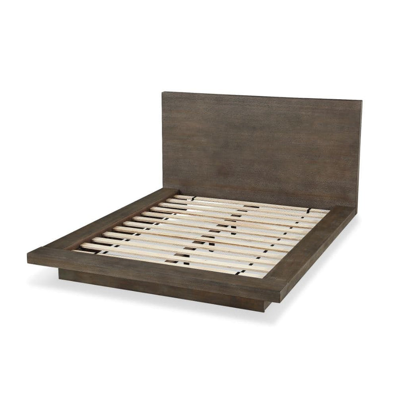 Melbourne Wood Platform Bed in Dark Pine
