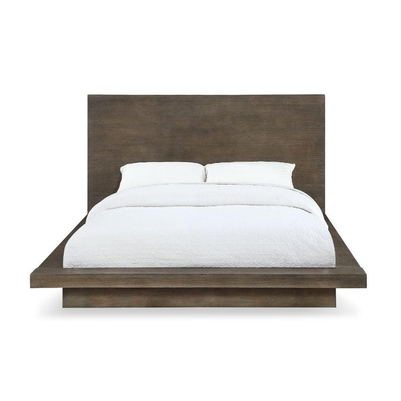 Melbourne Wood Platform Bed in Dark Pine