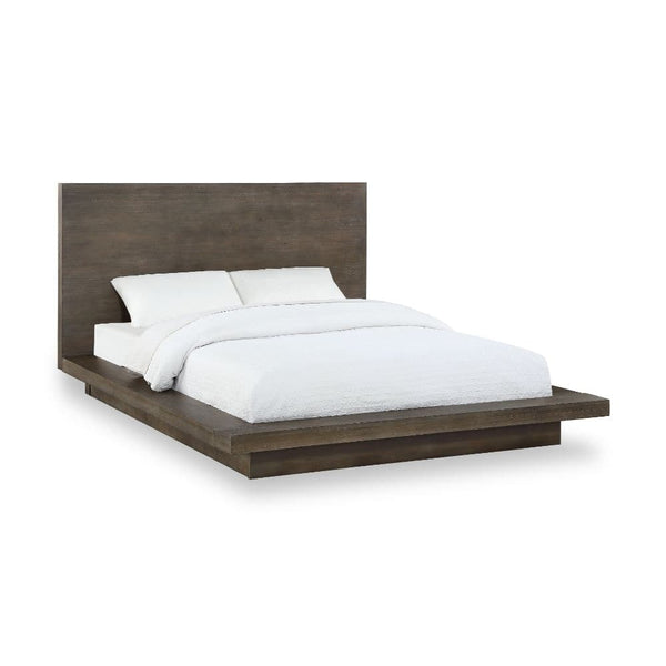 Melbourne Wood Platform Bed in Dark Pine