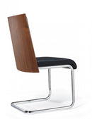 Morgan - Modern Black & Walnut Dining Chair (Set of 2)