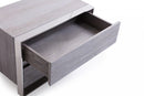 Modrest Arlene Modern Grey Elm & Stainless Steel Bedroom Set