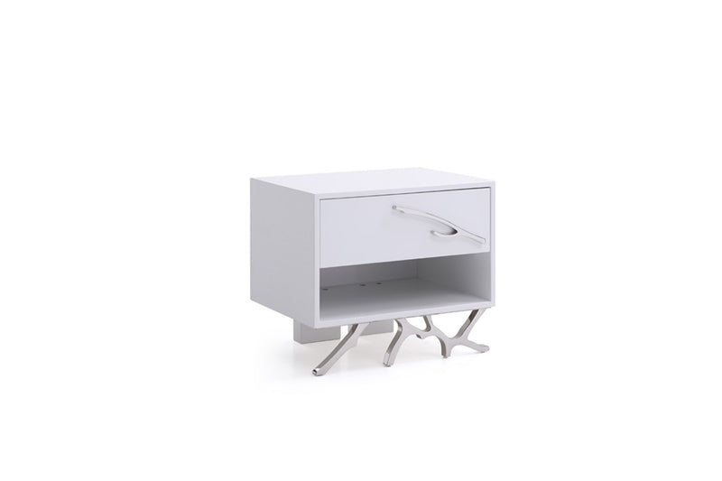Modrest Legend Modern White Nightstand