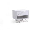 Modrest Legend Modern White Nightstand