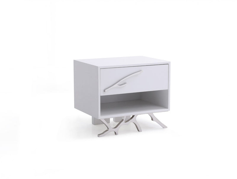Modrest Legend Modern White Nightstand