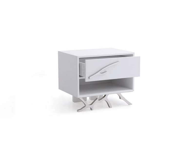 Modrest Legend Modern White Nightstand