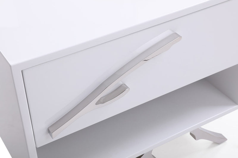 Modrest Legend Modern White Nightstand