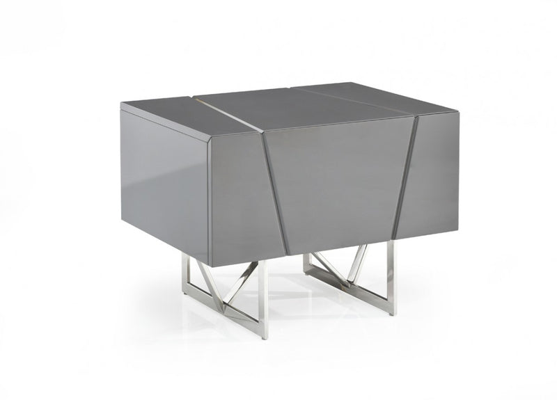 Modrest Chrysler Modern Grey Bedroom Set