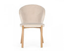 Modrest Nadia - Modern Velvet & Rosegold Dining Chair (Set of 2)