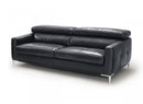 Divani Casa Natalia - Modern Black Leather Sofa