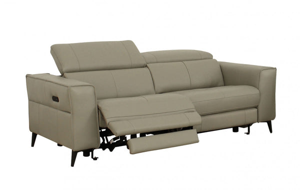 Divani Casa Nella - Modern Leather Loveseat w/ Electric Recliners