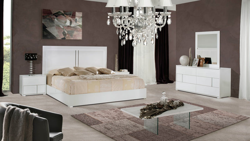 Modrest Nicla Italian Modern White Bedroom Set