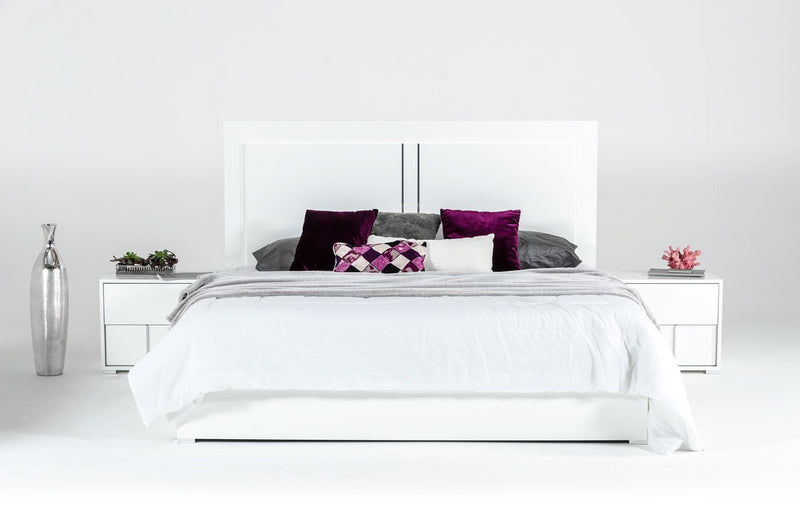 Modrest Nicla Italian Modern White Bedroom Set