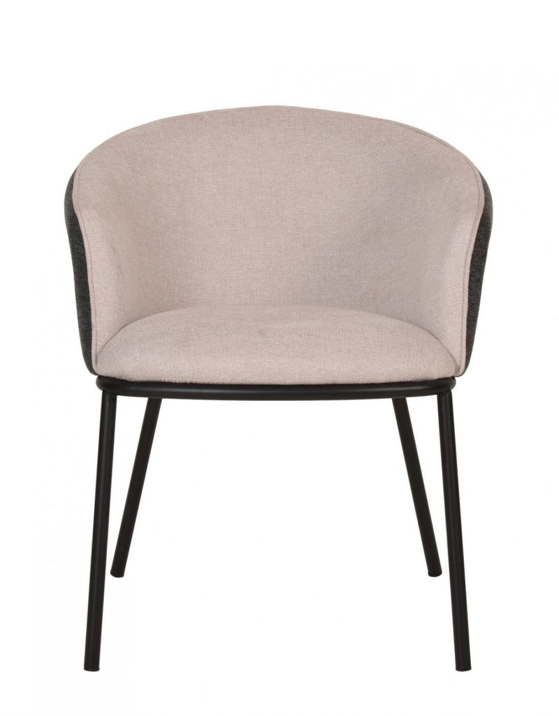 Modrest Nillie - Modern Beige & Grey Dining Armchair