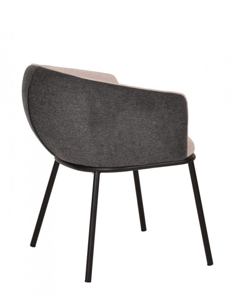 Modrest Nillie - Modern Beige & Grey Dining Armchair