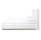 One Upholstered Platform Bed in Pearl