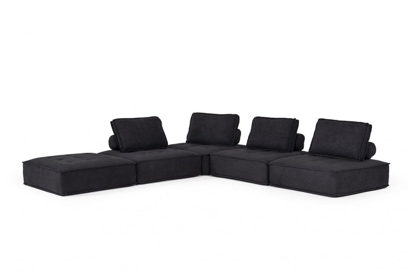 Divani Casa Nolden - Modern Fabric Modular Sectional Sofa