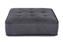 Divani Casa Nolden - Waterproof Dark Grey Fabric Ottoman