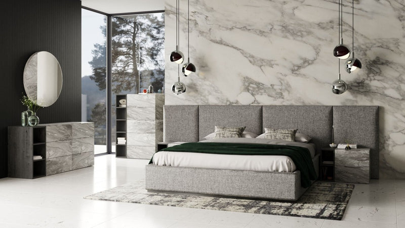 Nova Domus Maranello - Modern Grey Bed