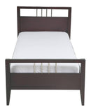 Nevis Wood Platform Bed in Espresso