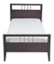 Nevis Wood Platform Bed in Espresso