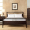 Nevis Wood Platform Bed in Espresso