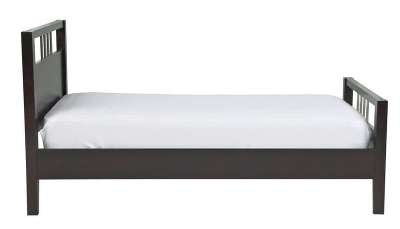 Nevis Wood Platform Bed in Espresso