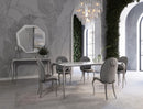 Modrest Vince - Modern Grey Velvet Dining Chair Set of 2