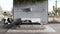 Modrest Opal Modern Walnut & White Platform Bed