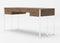 Modrest Orcutt - Modern Walnut & Stainless Steel Desk