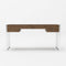 Modrest Orcutt - Modern Walnut & Stainless Steel Desk