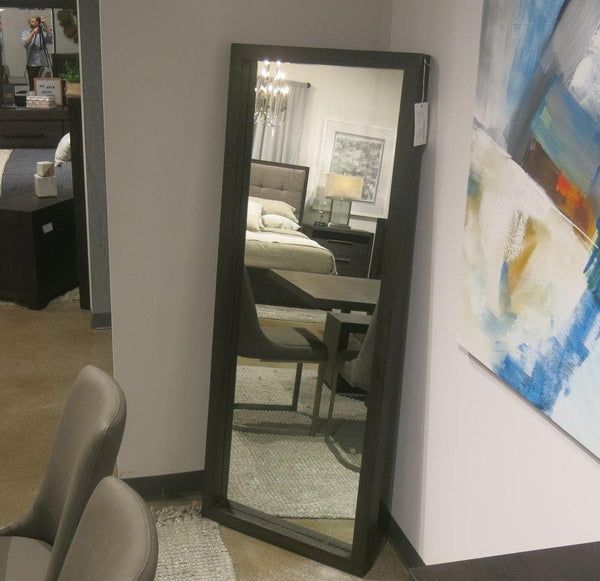 Oxford Floor Low Mirror - Basalt Grey