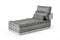David Ferrari Panorama - Italian Modern Grey Fabric + Grey Leather Modular Sectional Sofa