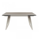Modrest Pittson - Modern Extendable Grey Glass Dining Table
