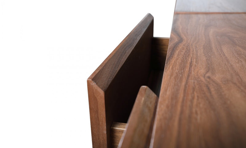 Nova Domus Pompeii Contemporary Grey & Walnut TV Stand