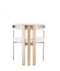 Modrest Pontiac - Modern Beige Sherpa & Gold Dining Chair