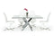 Modrest Pyrite Modern Rectangular Glass Dining Table