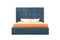 Modrest Adonis Blue Fabric Bed