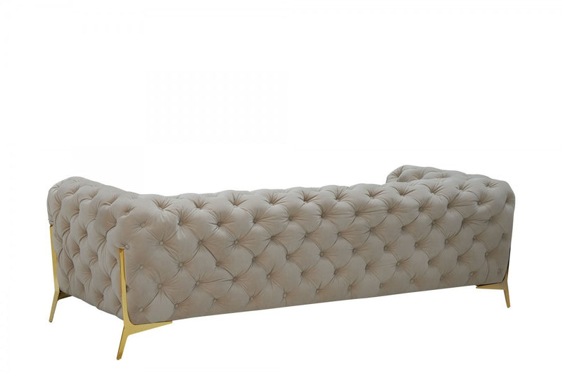 Divani Casa Quincey - Transitional Velvet Sofa