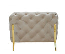 Divani Casa Quincey - Transitional Velvet Sofa