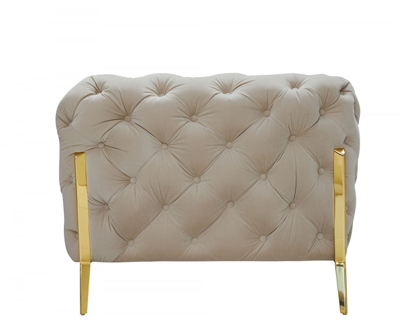 Divani Casa Quincey - Transitional Velvet Sofa