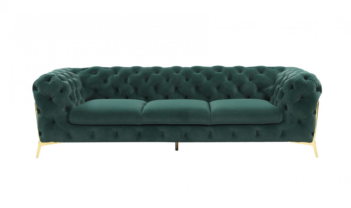 Divani Casa Quincey - Transitional Velvet Sofa
