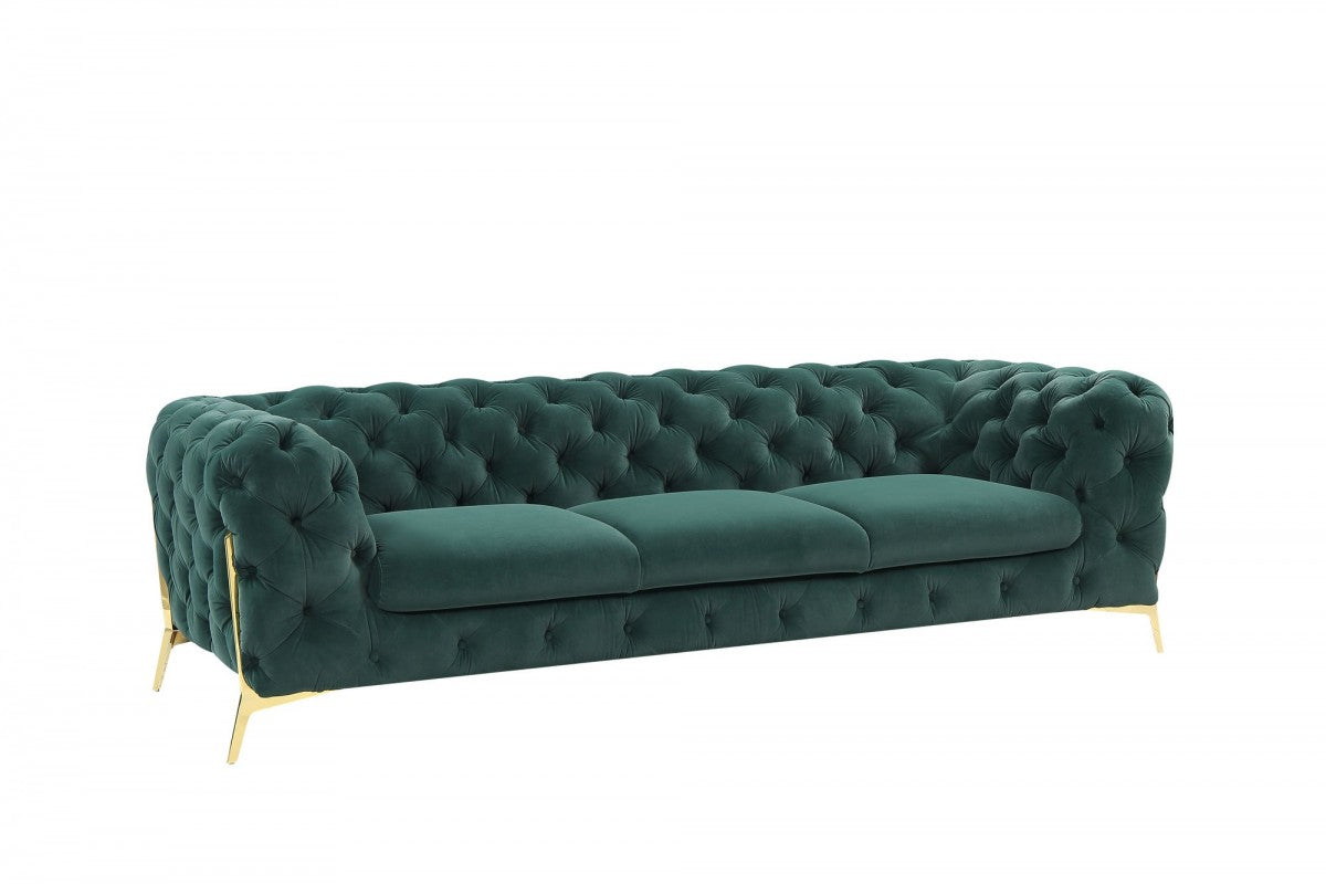 Divani Casa Quincey - Transitional Velvet Sofa