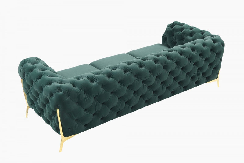 Divani Casa Quincey - Transitional Velvet Sofa