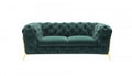 Divani Casa Quincey - Transitional Velvet Loveseat