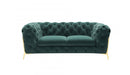 Divani Casa Quincey - Transitional Velvet Loveseat